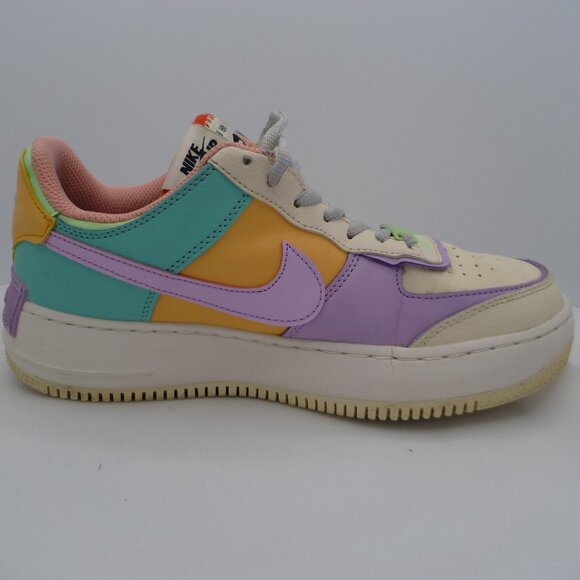 Nike Air Force 1 Low Shadow Womens Size 8.5 Ivory Pink Athletic Shoes Sneakers - Picture 3 of 11
